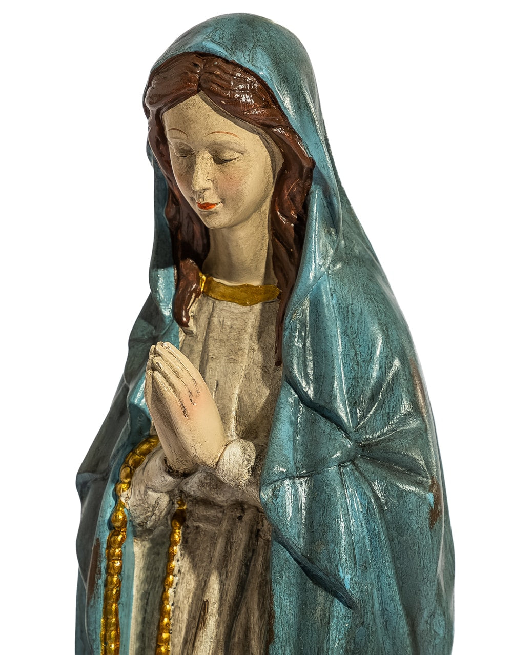 Antiqued Praying Maria Table Lamp - BASE ONLY