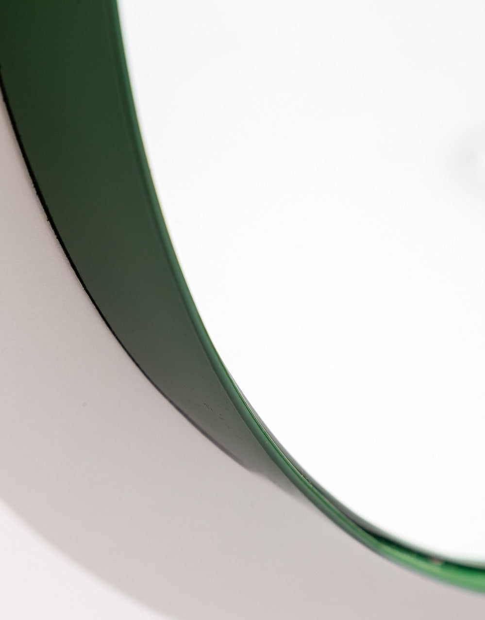 Round 60cm Olive Green Framed Wall Mirror