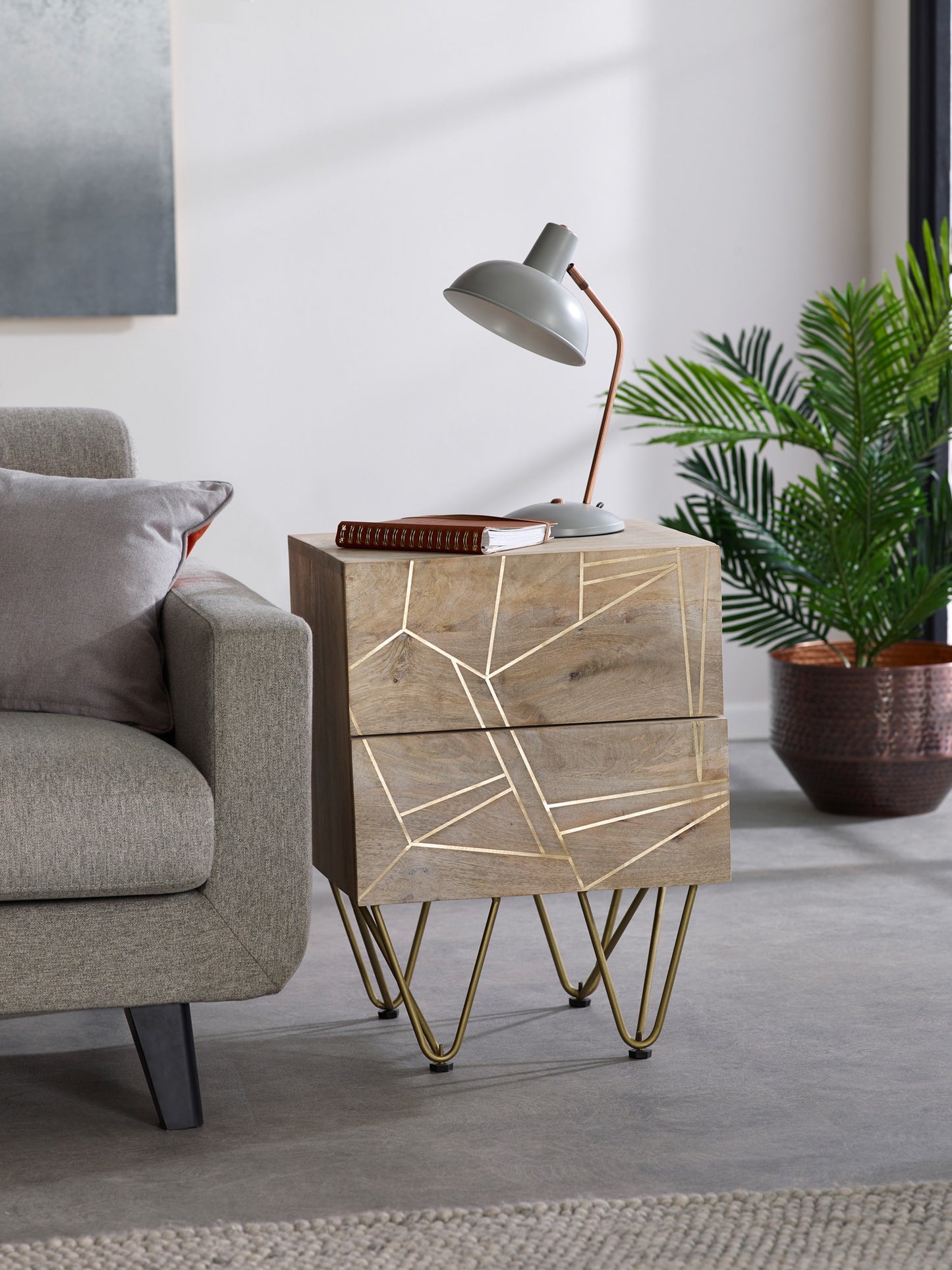 Abstract Side Table