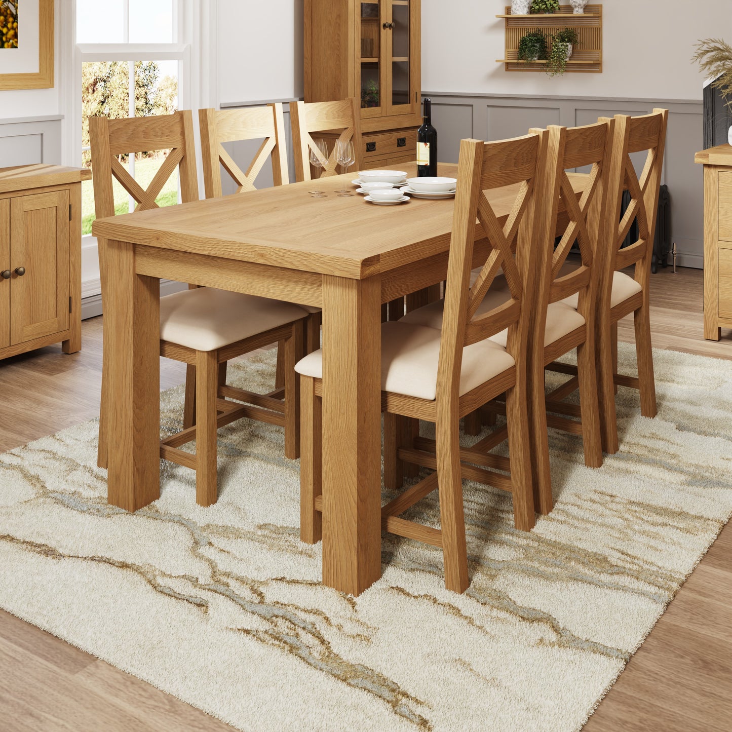 Oakham 1.7m Extending Dining Table