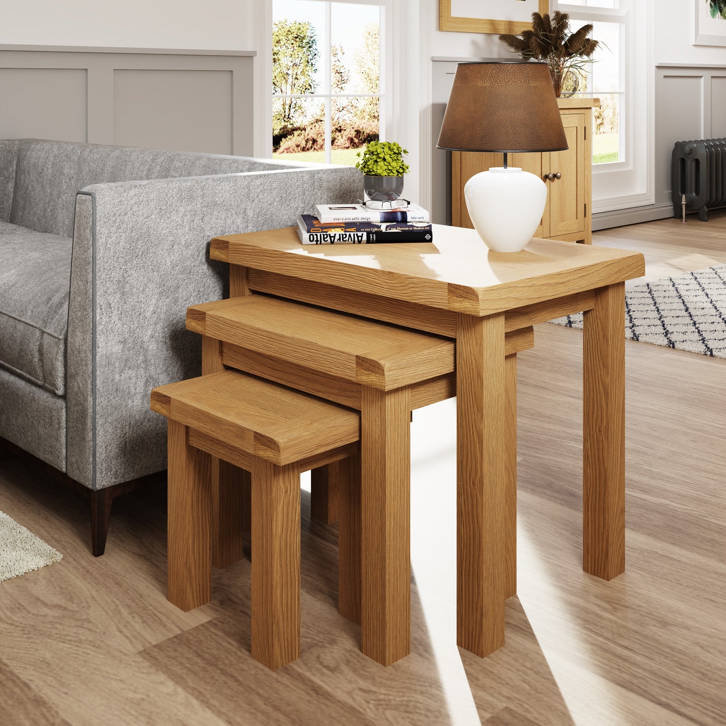 Oakham Nest of 3 Tables
