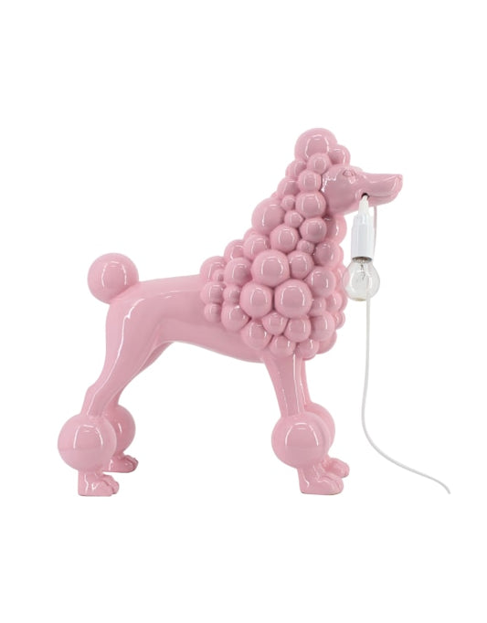 Standing Pink Poodle Table Lamp