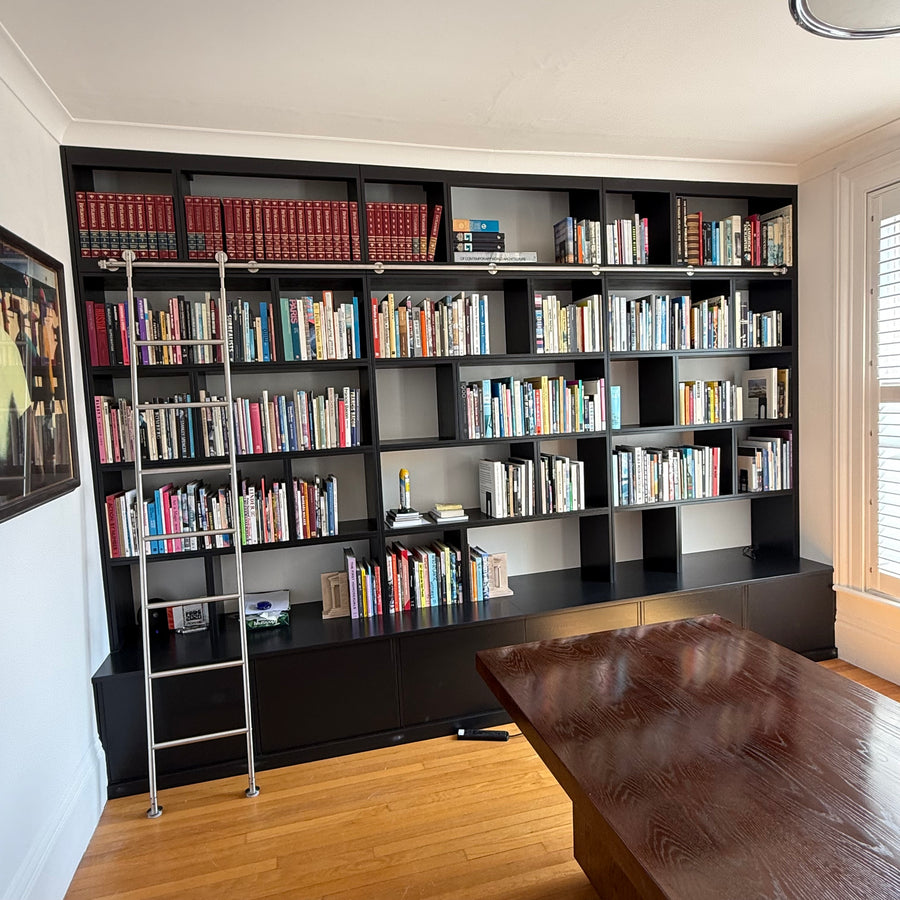 Library Bookcase with Ladder