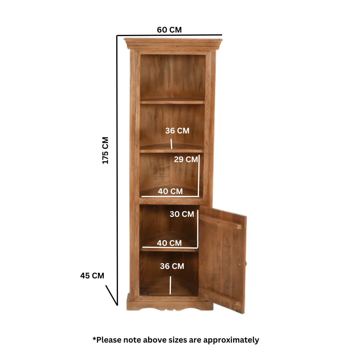 Artwork Corner Bookcase