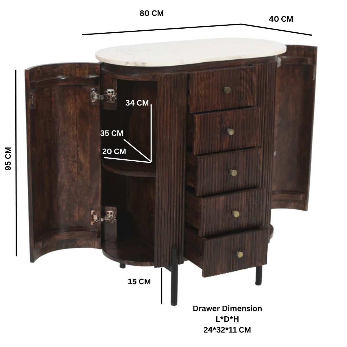 Olympia Chest of Drawers