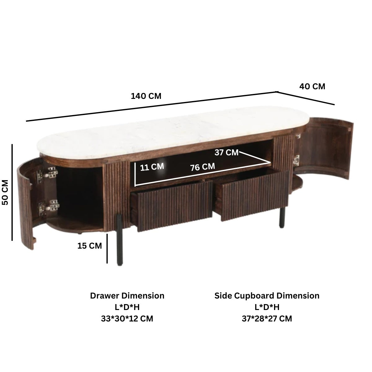 Olympia Small TV Unit