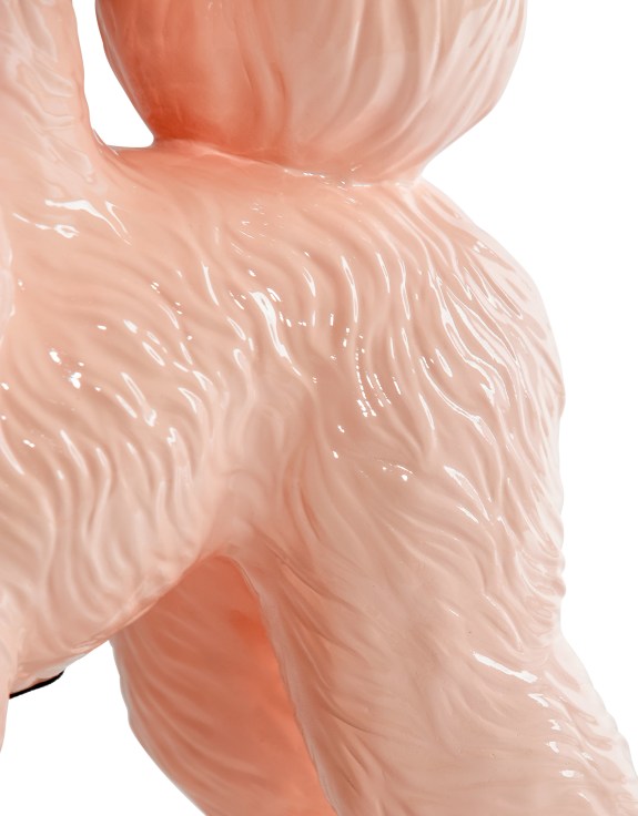 Pink Poodle Table Lamp with Shade