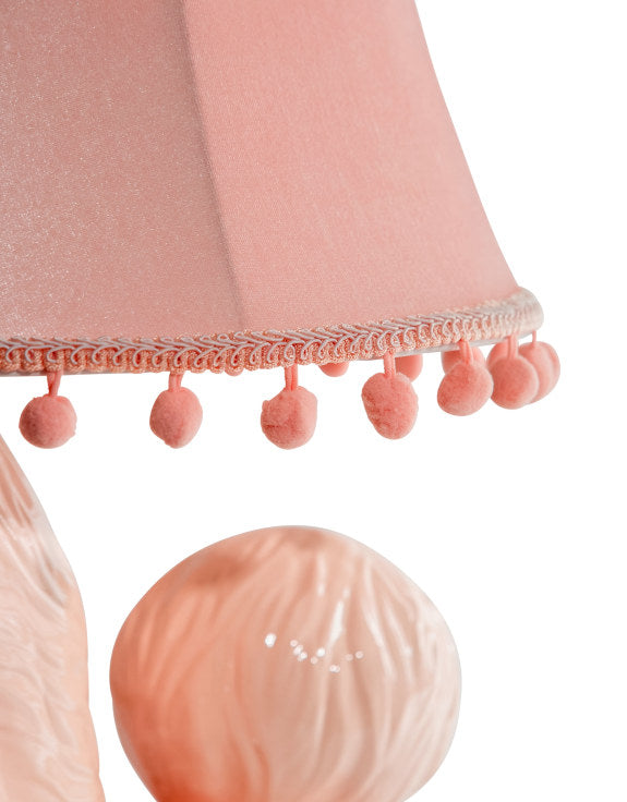 Pink Poodle Table Lamp with Shade