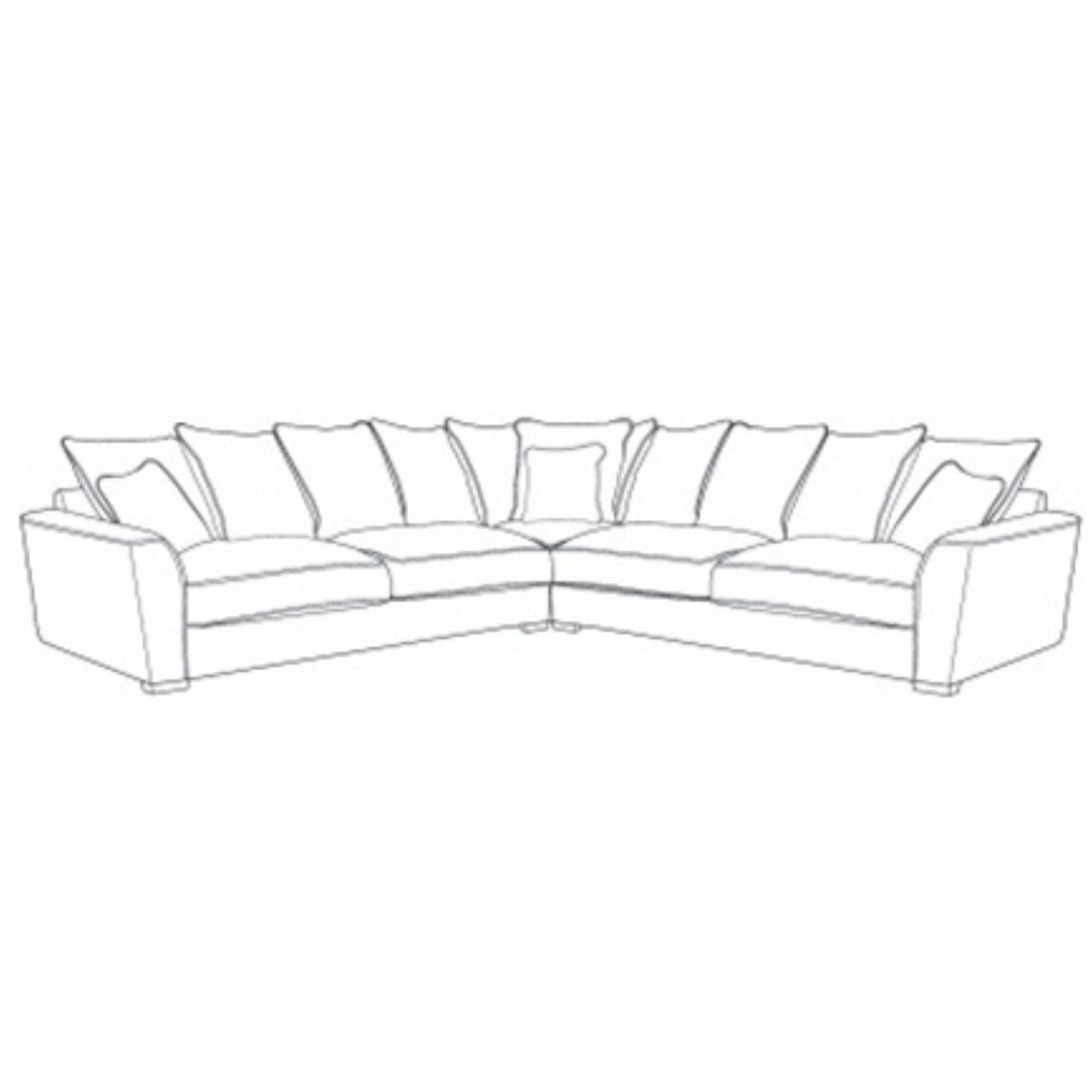 Fantasia 5 seater Corner Sofa