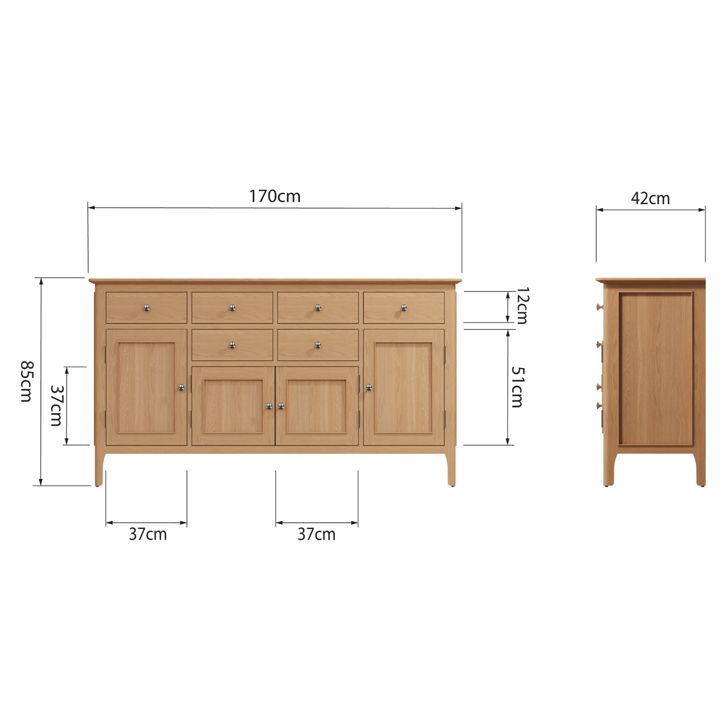 Newton 4 Door Sideboard