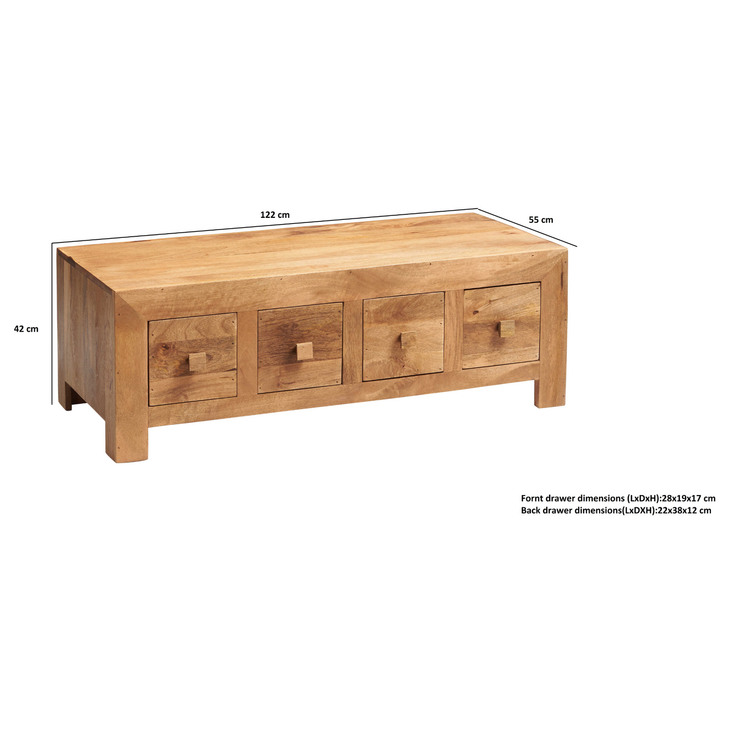 Tokyo 8 Drawer Coffee Table