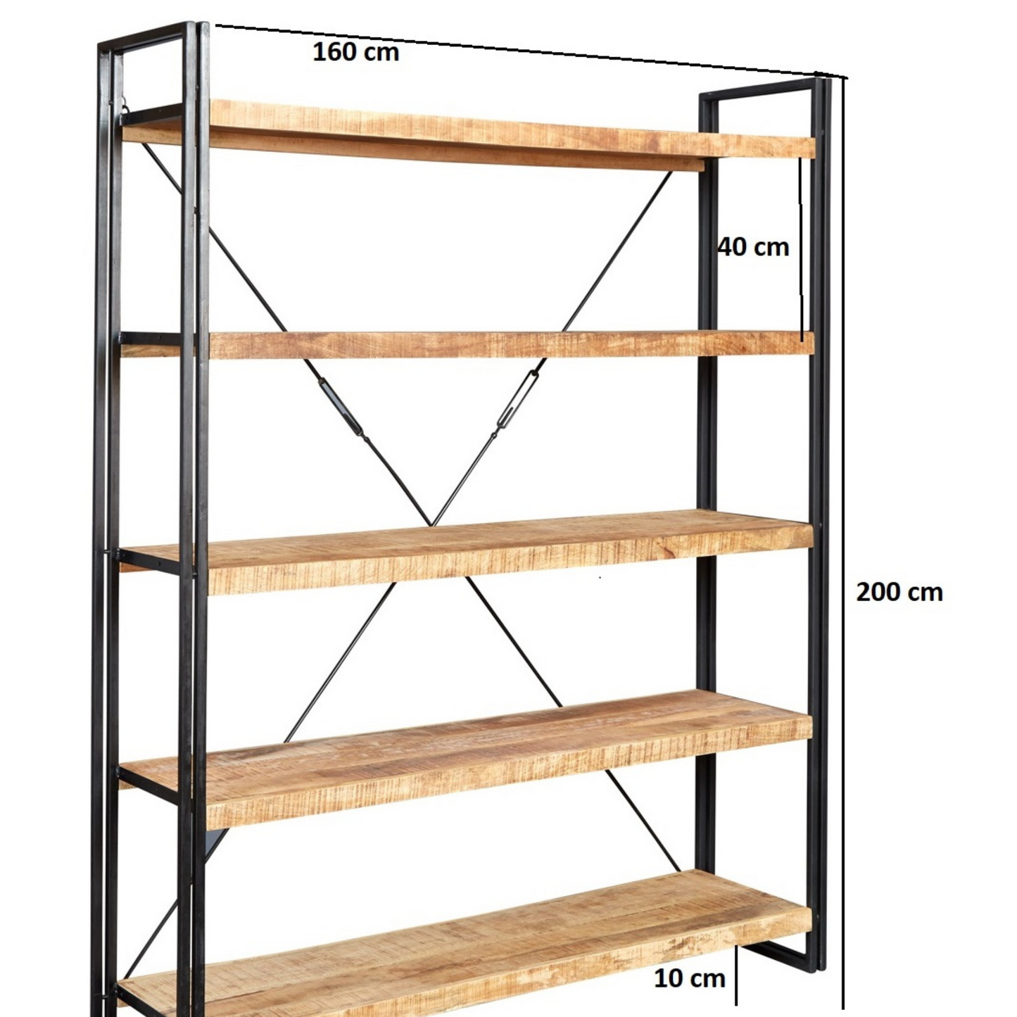 Collington Large Open Bookcase
