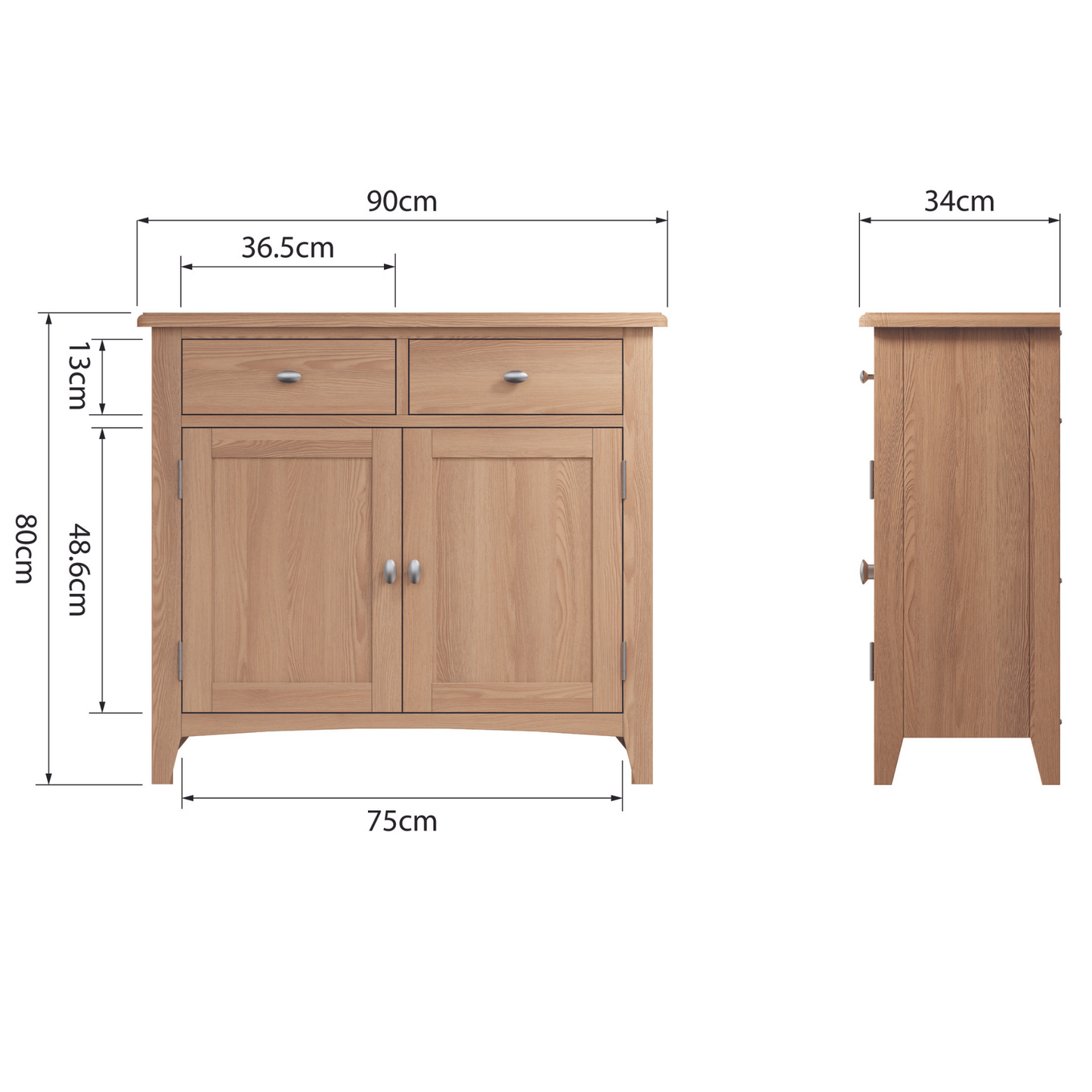 Guildford 2 Drawer Sideboard