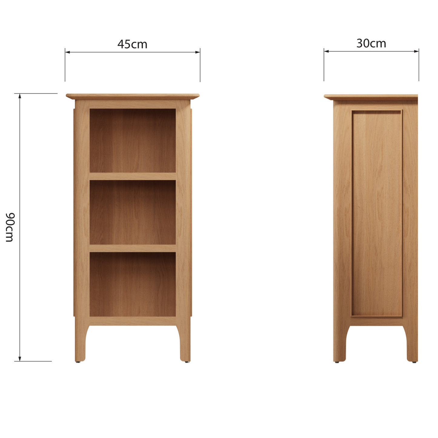 Newton Small Narrow Bookcase