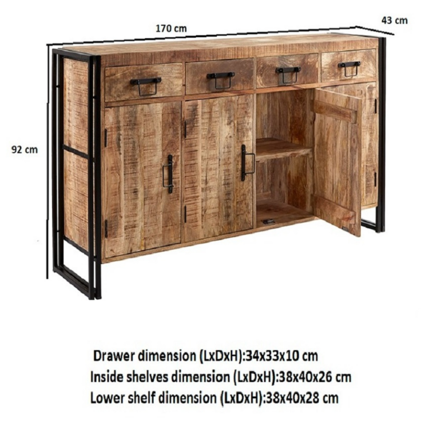 Collington Extra Large Sideboard