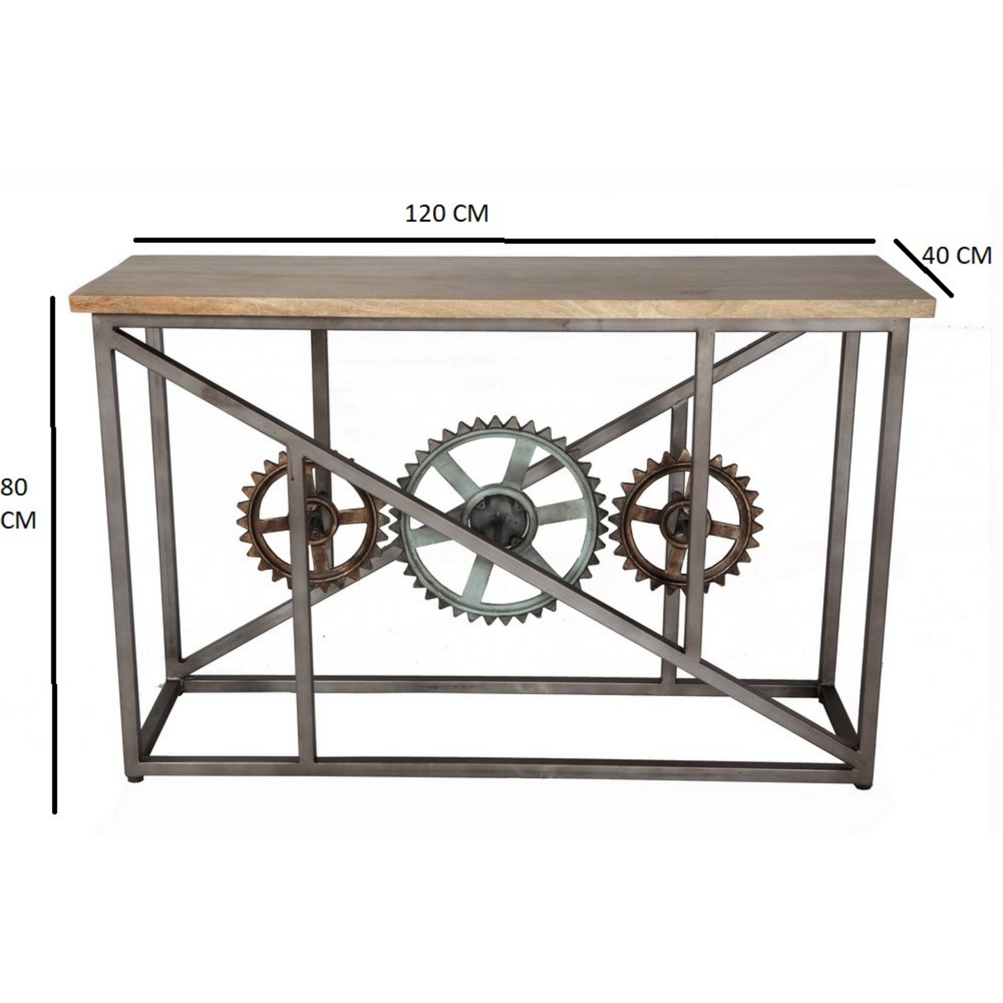 Eastwood Wheel Console Table