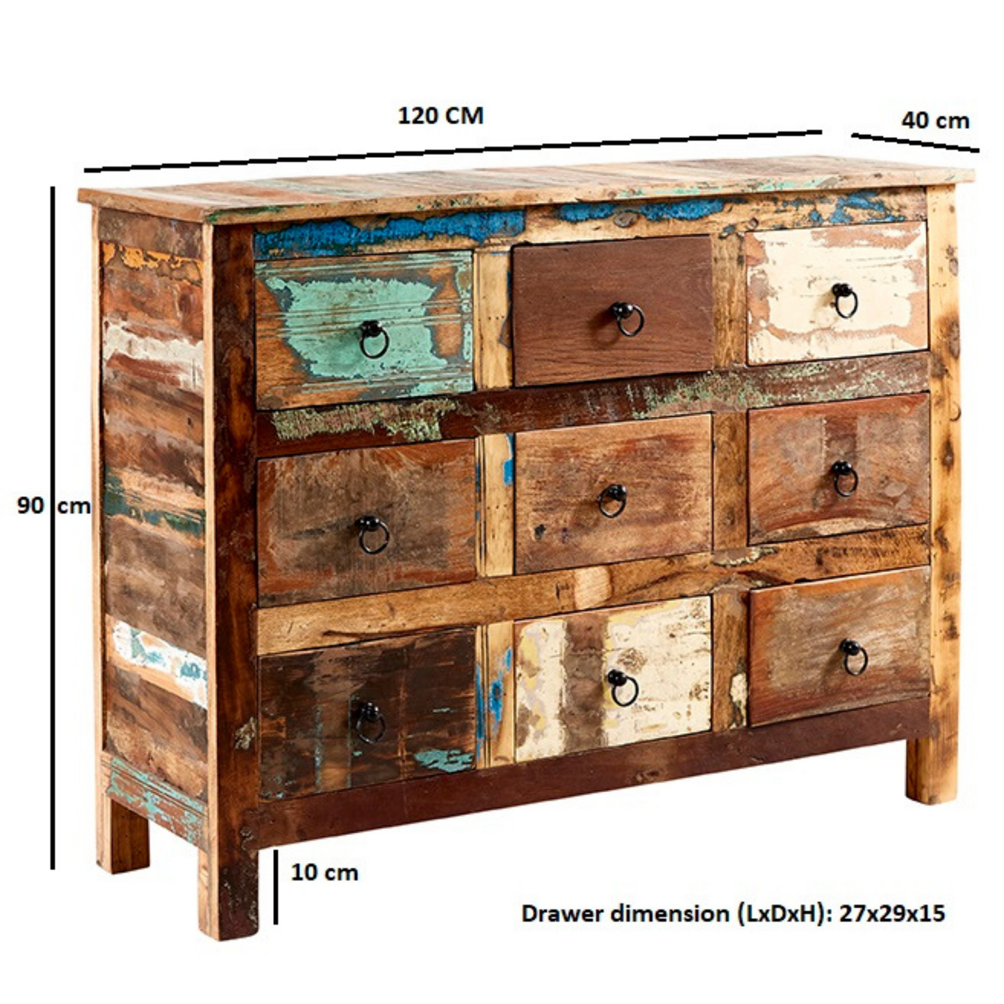 Christchurch 9 Drawer Chest