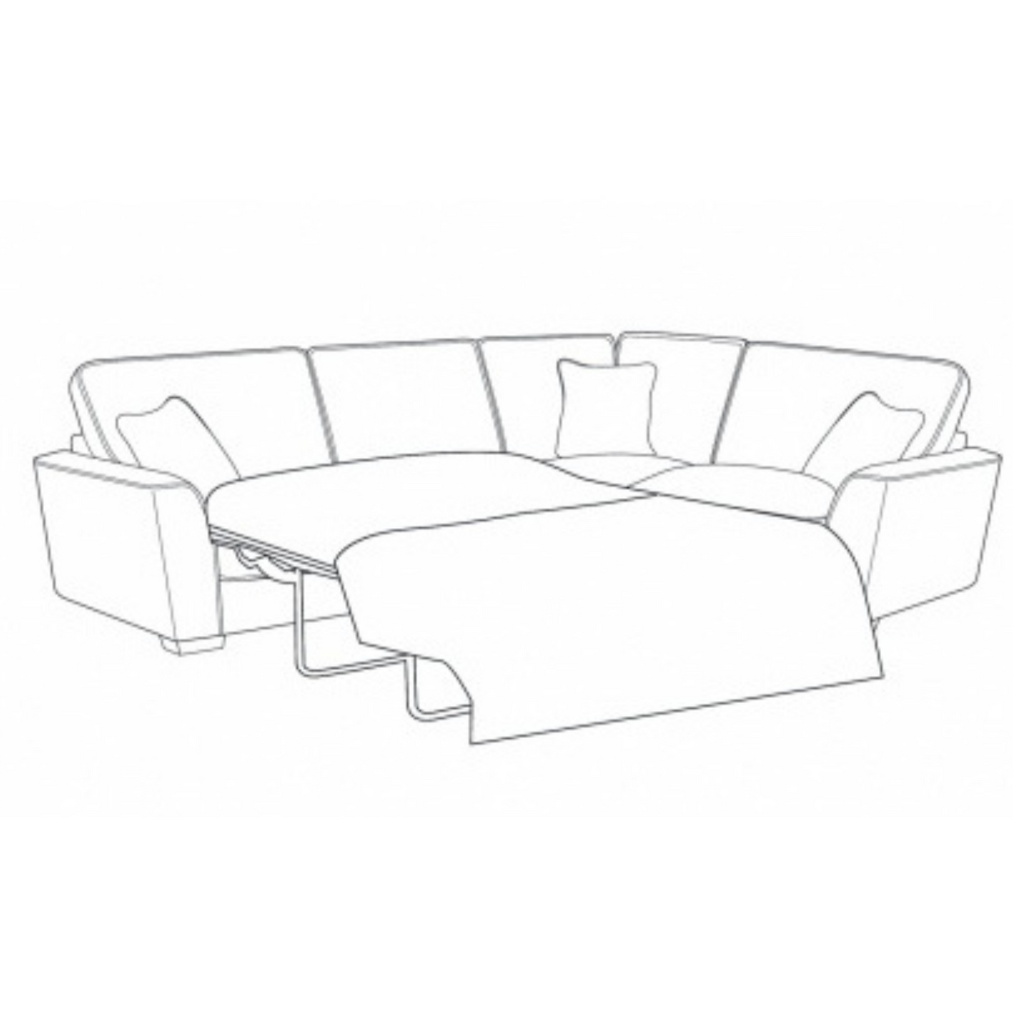 Fantasia 4 Seater Corner Sofa Bed