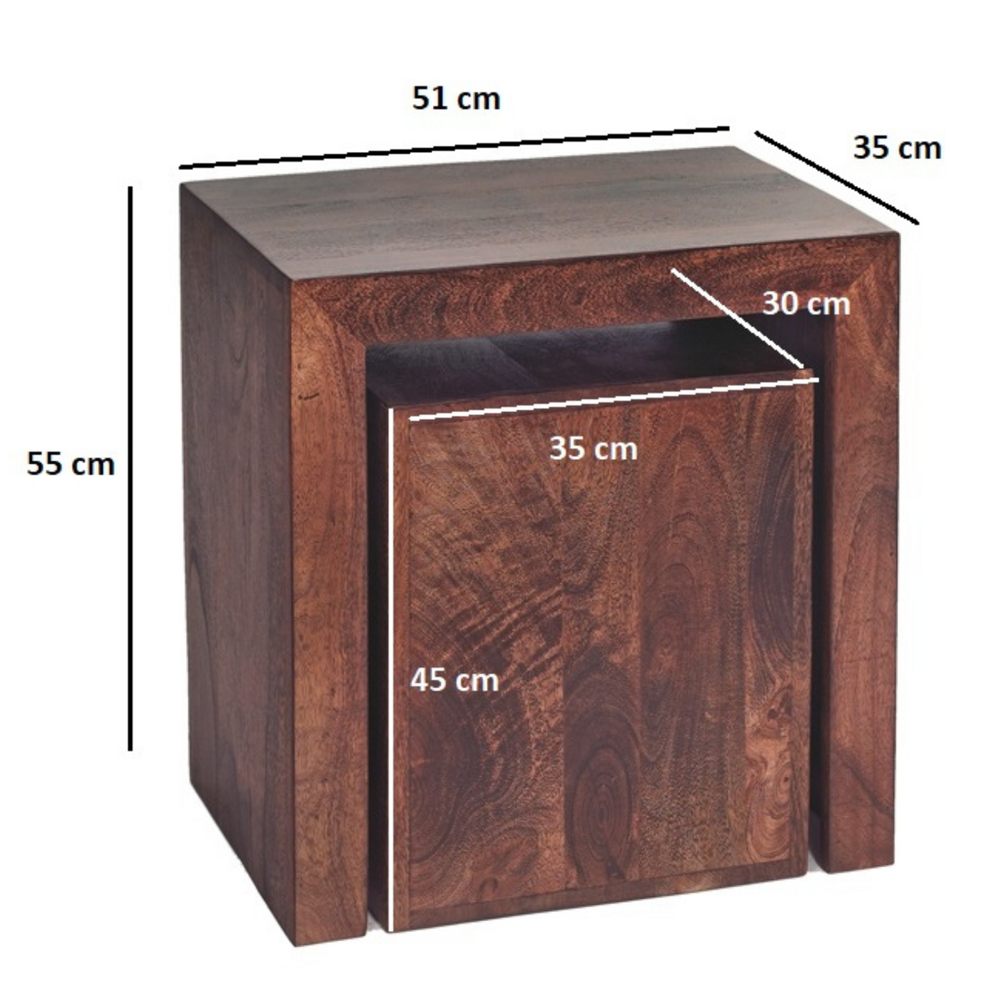 Tokyo Cubed Nest of 2 Tables