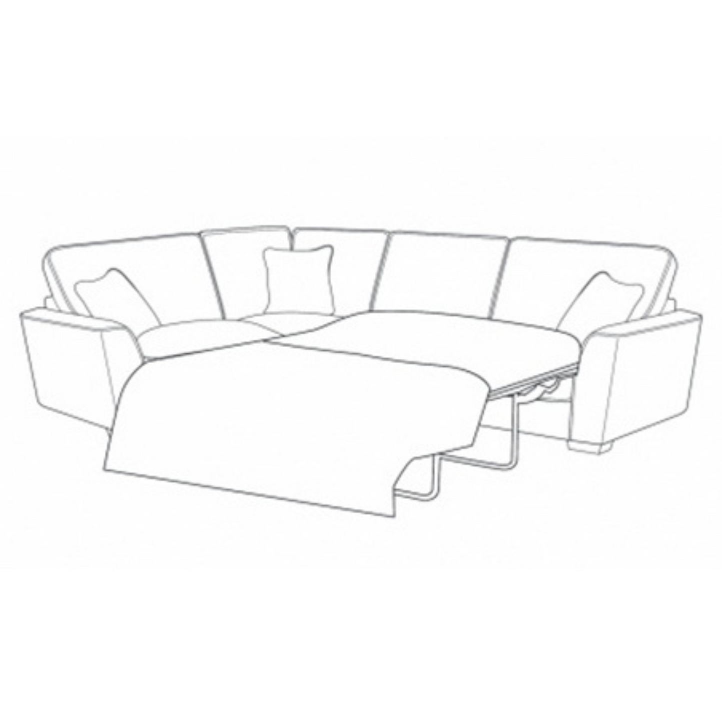 Fantasia 4 Seater Corner Sofa Bed