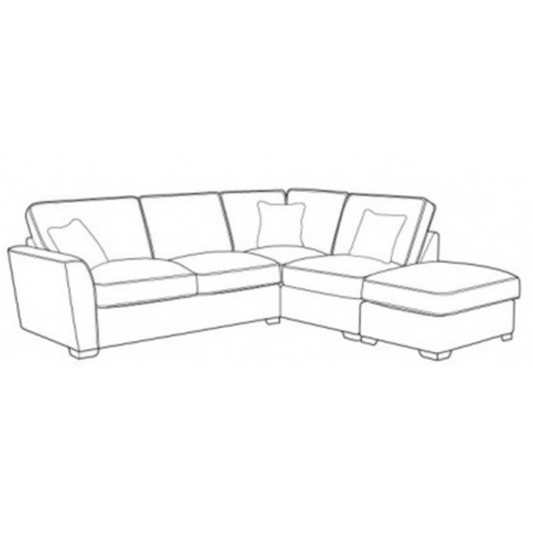 Fantasia 4 Seater Corner Sofa with Footstool