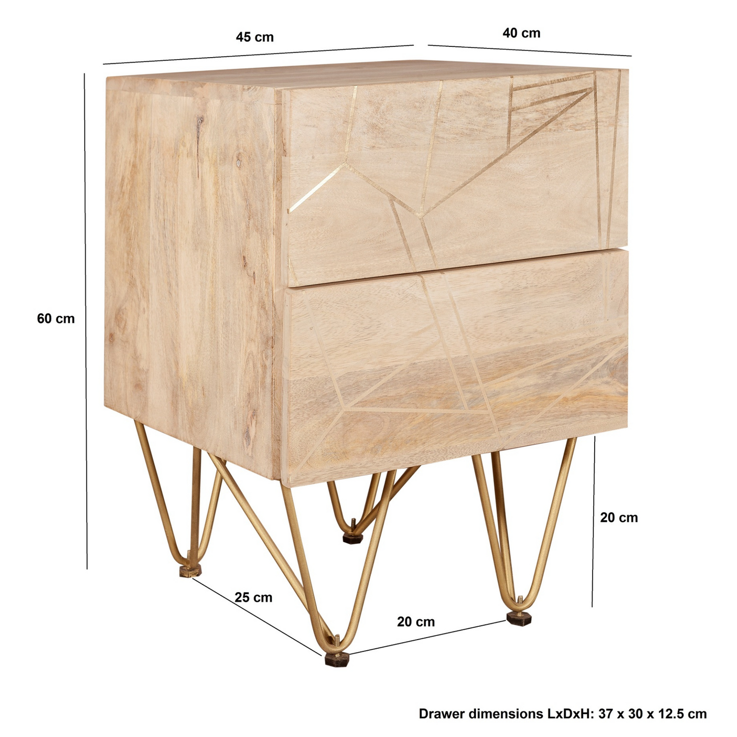 Abstract Side Table