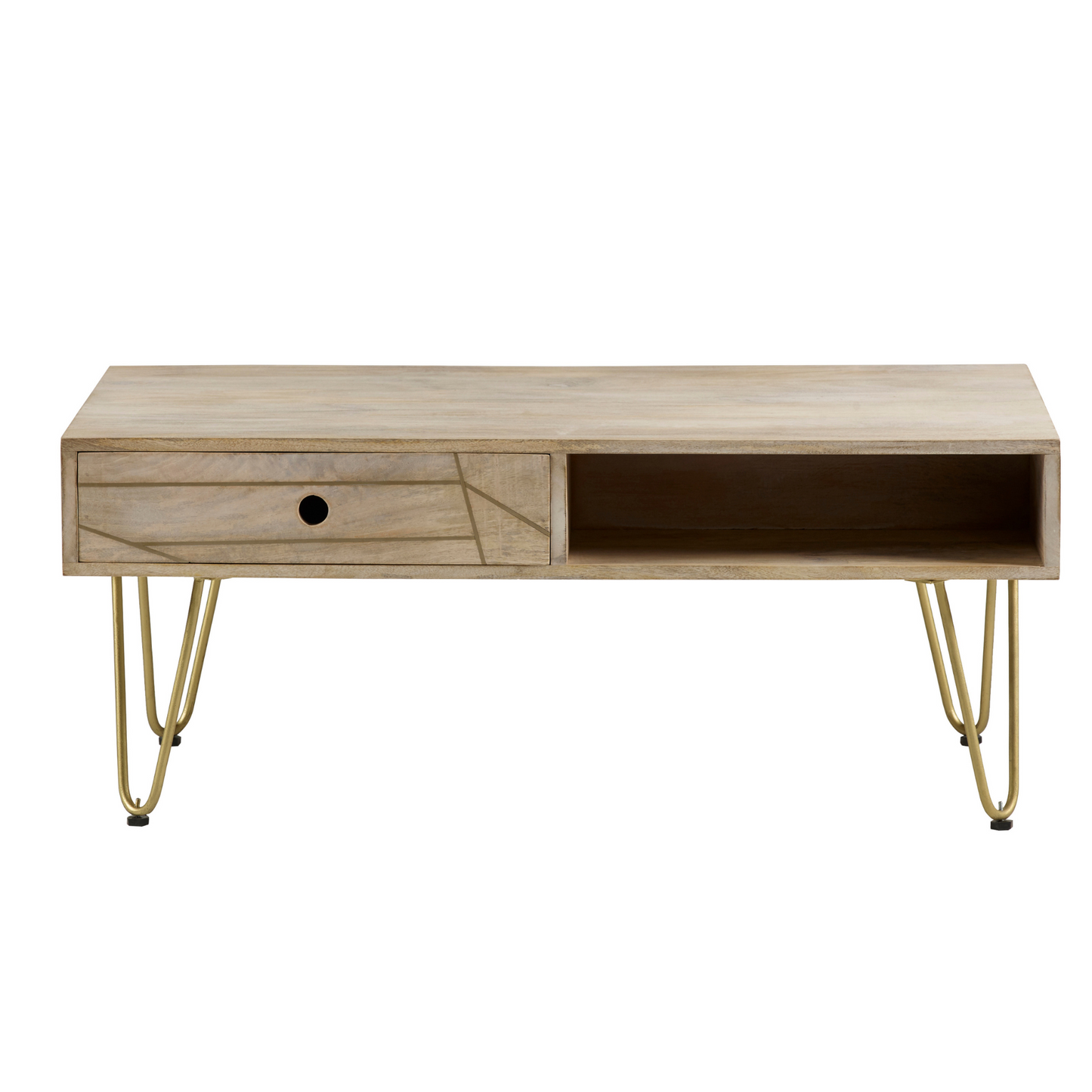 Abstract Coffee Table with Drawer
