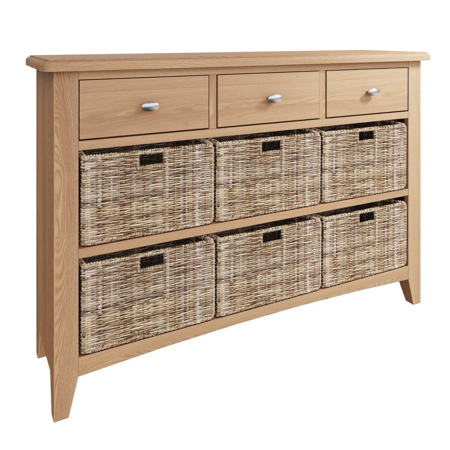 Guildford 3 Drawer 6 Basket Unit
