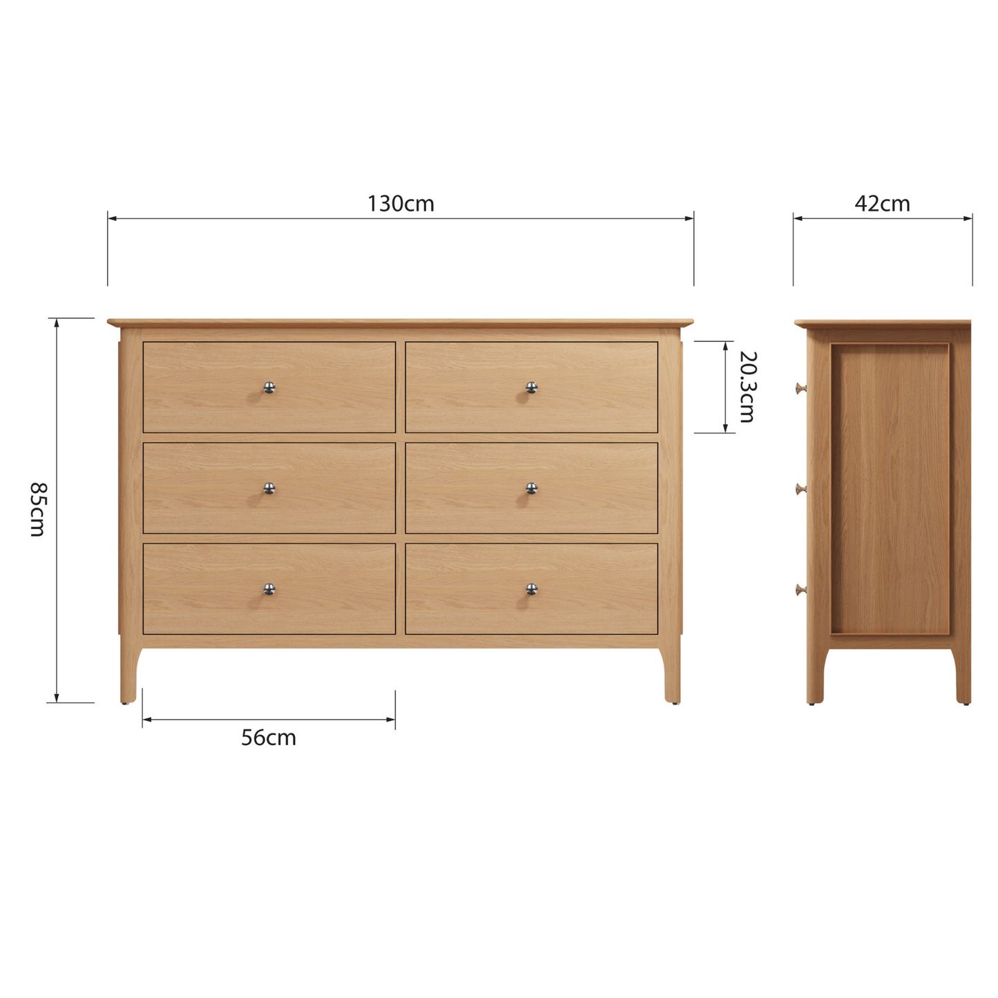 Newton 6 Drawer Chest