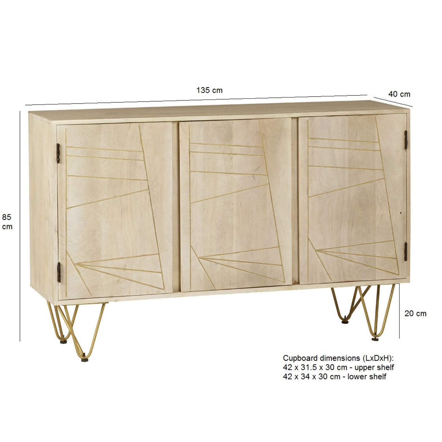 Abstract Large Sideboard