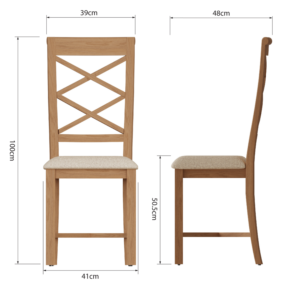 Newton Cross Back Dining Chair