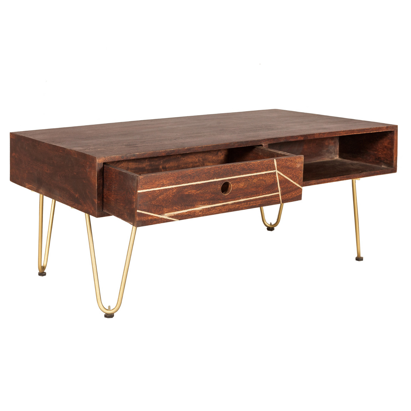 Abstract Coffee Table with Drawer
