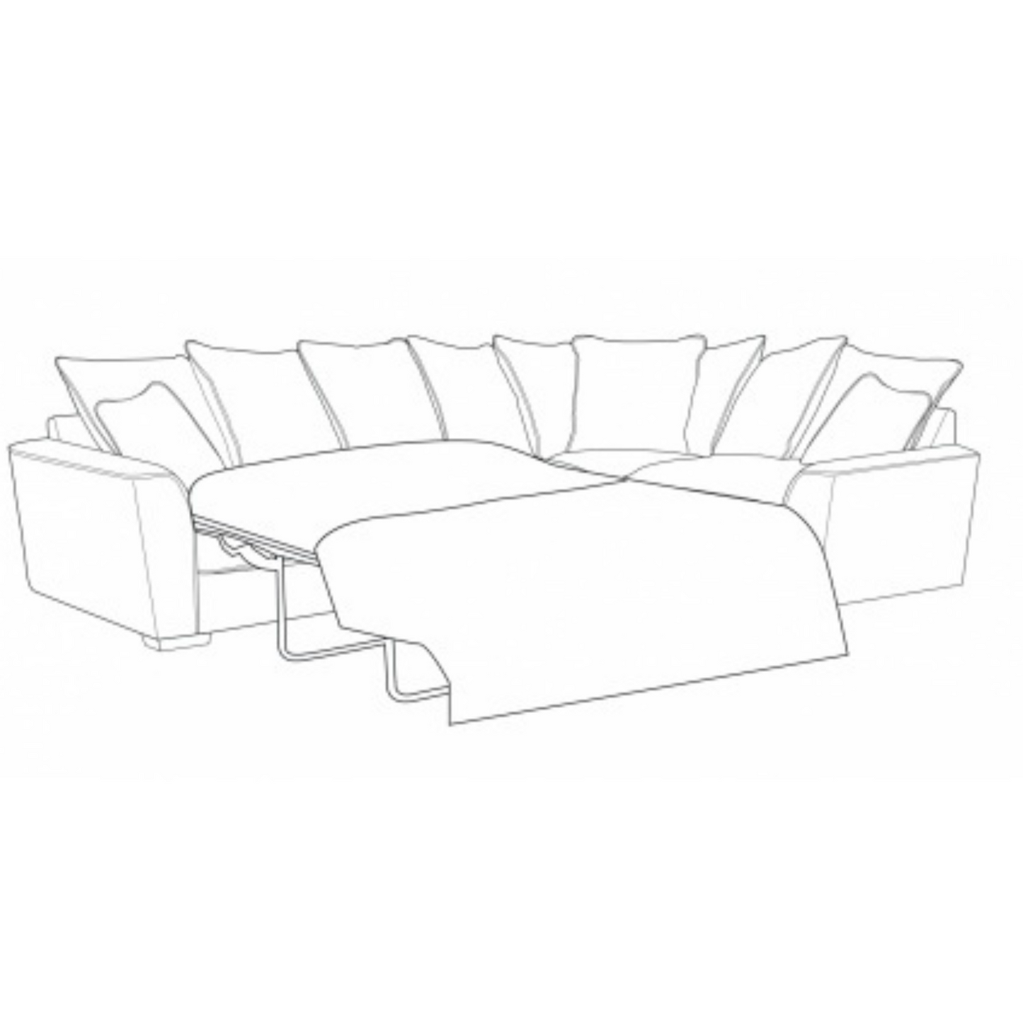 Fantasia 4 Seater Corner Sofa Bed