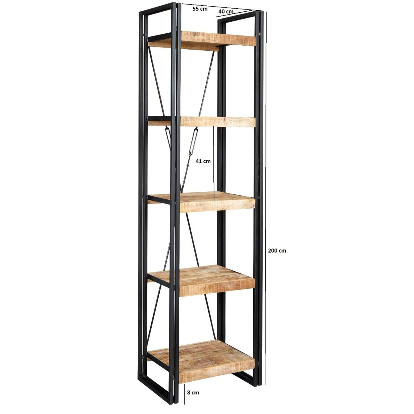 Collington Slim Open Bookcase