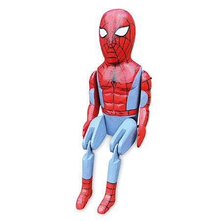 SPIDERMAN WOODEN PUPPET LARGE 44cm