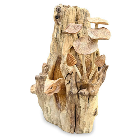 MOUSE HIDING IN THE MUSHROOMS 27 CM