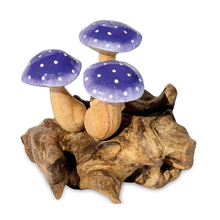 TRIPLE SHROOMY INDIGO MINI SCULPTURE