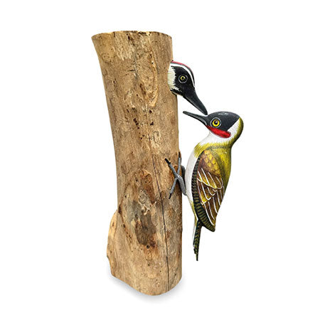 WOOD PECKER AND CHICK 28CM