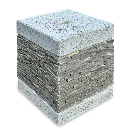 BALI PARASOL BASE WITH TERRAZZO AND SLATE LARGE