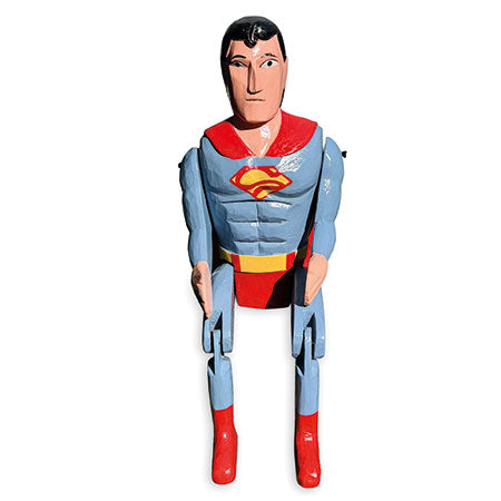SUPERMAN WOODEN PUPPET LARGE 44cm