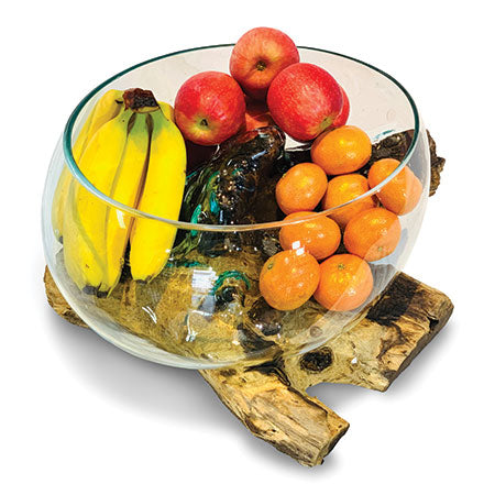 ROOT WITH GLASS FRUIT BOWL LARGE