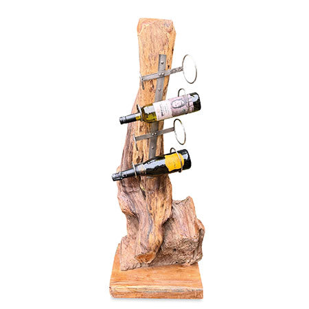 Root Sculpture wine rack 4 holes