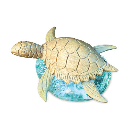 TURTLE ON OCEAN SPRAY 9CM