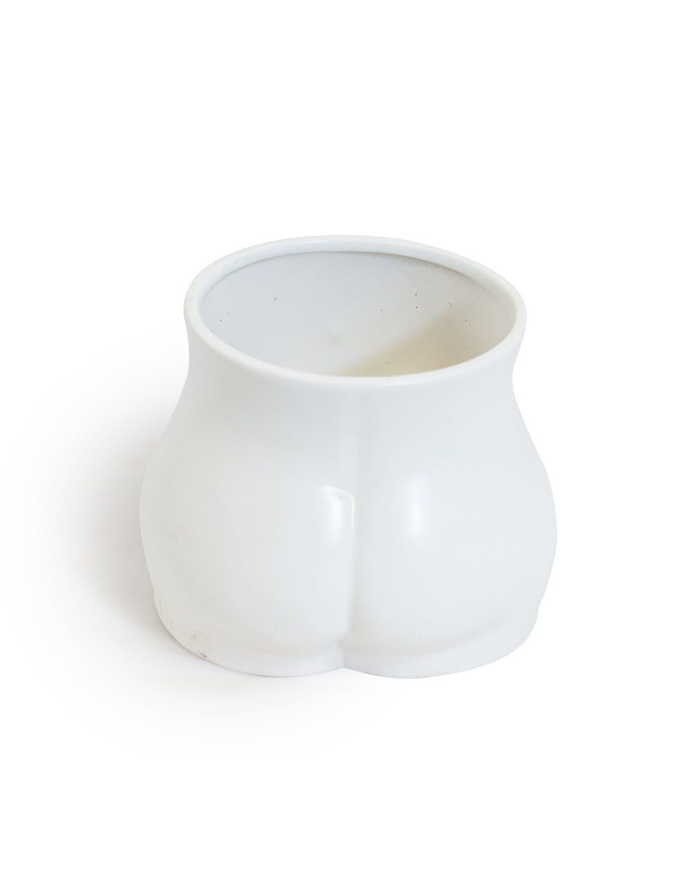 Matt White Medium Booty Flower Pot/Storage Jar