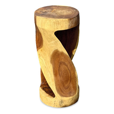 Round Twist Side Table High 80 cm