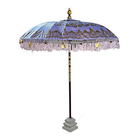 BALI SUN PARASOL LILAC AND GOLD 2M (WITH POLE JOINT)