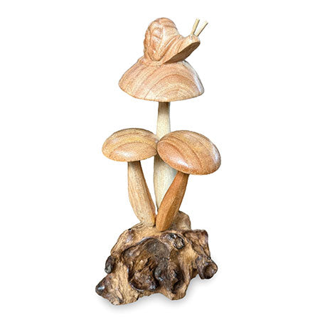 SNAIL ON MUSHROOM 17 CM