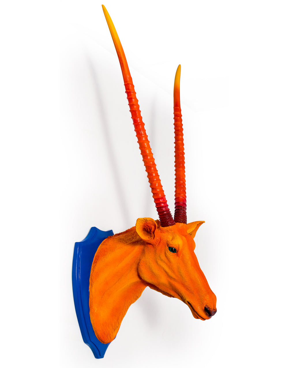 Atomic Orange Antelope Wall Head