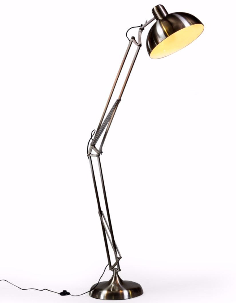 Brushed Steel Extra Large Floor Lamp