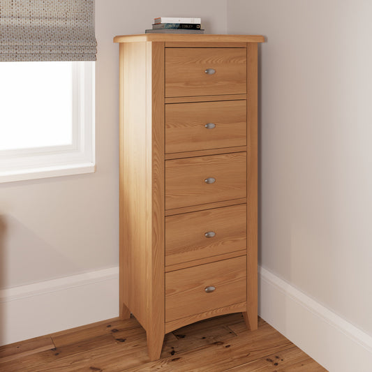 Guildford 5 Drawer Narrow Chest